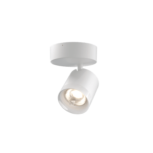 Set Focus LED-Deckenstrahler mit rundem Lichtauslass und Deckenaufbau in weiß von GRAU