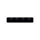 Schiene/Track TRACE QUATTRO f. 4x OH 9 von GRAU B2C, schlankes graues Design mit präzisen Aussparungen für moderne Beleuchtungssysteme.