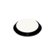 Linse mit Ring FALLING matt black von GRAU B2C, elegante LED-Leuchte mit minimalistischem Design und mattschwarzem Ringrahmen.