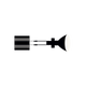 Fassung inkl. Seil+Leuchtmittel Fitting incl. wire + bulb, 2x3,5m, OH7 alu sat+alu pol. von GRAU mit modernem Aluminiumdesign und klarer Lichtquelle.