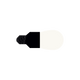 LED RETROFITLAMPE/BULB E27 von GRAU B2C mit klarer Form, robustem Sockel und modernem, warmem LED-Lichtdesign.
