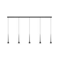 Falling Sun Trace von GRAU, elegante dimmbare Designer-Tischleuchte mit 5 Lichtquellen und modernem, minimalistischem Design