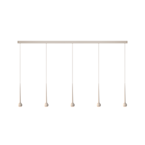 Falling Sun Trace von GRAU, elegante LED-Tischleuchte mit fünf dimmbaren, minimalistischen Leuchten im warmen Lichtdesign.