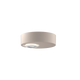 Globe Box Deckenleuchte rund mit integrierter LED-Linse und asymmetrischer Form in sandweißer Farbe von GRAU