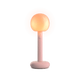 Fire Summer Edition von GRAU, kabellose LED-Tischleuchte in Rose mit warmem Licht und minimalistischem Design.