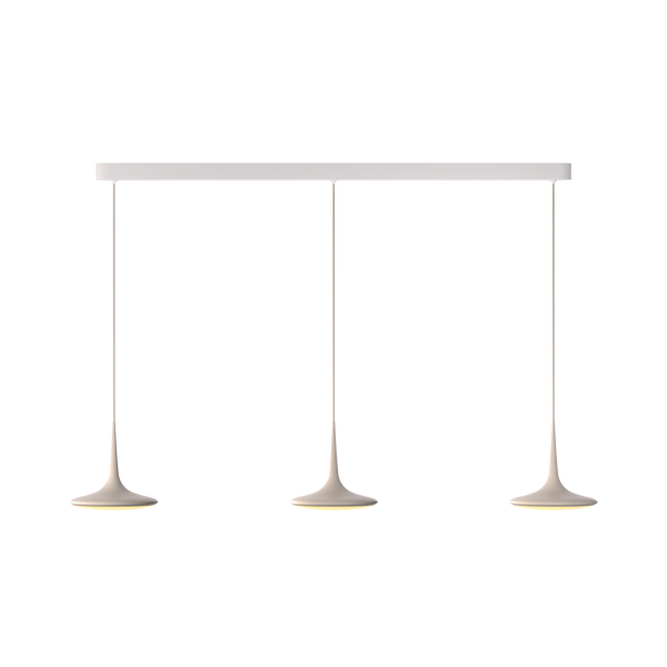 Falling Leaf Trace von GRAU, dreiflammige dimmbare LED-Tischleuchte mit reduziertem, modernem Design und warmem Licht