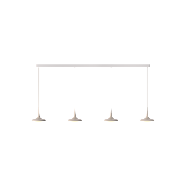 Falling Leaf Trace von GRAU, minimalistische, dimmbare LED-Tischleuchte mit vier lichtstarken, warmen Lichtquellen und elegantem Design.