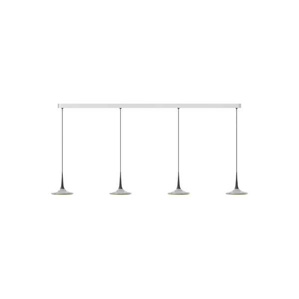 Falling Leaf Trace von GRAU, moderne dimmbare LED-Tischleuchte mit großer Linse für warmes, blendfreies Lichtdesign.