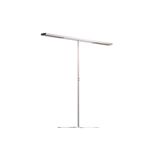  Xt-a Plus T Büroleuchte mit rundem Leuchtenschaft und eckigem Leuchtkopf in T-Form in satin schwarz von GRAU