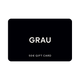Elegante GRAU Gutschein - Gift Card im minimalistischen Design, ideal für Design- und Lichtliebhaber von GRAU.