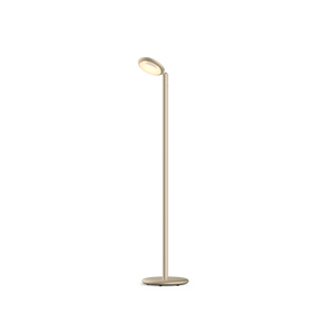 Parrot Floor Portable Stehleuchte von GRAU in Dune – Seitenansicht, höhenverstellbarer Schaft aus eloxiertem Aluminium, kabellose LED-Stehleuchte mit drehbarem Kopf und warmem dimmbarem Licht