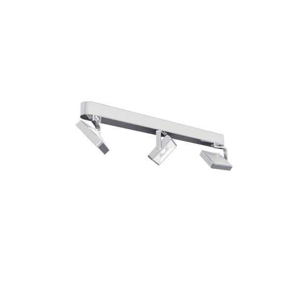 Studio Trace Trio von GRAU, moderne LED-Designerleuchte mit drei verstellbaren Strahlern in elegantem minimalistischen Design.