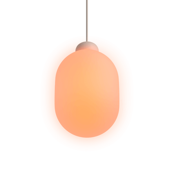 Sun Pendelleuchte von GRAU aus mundgeblasenem Glas mit warmem, dimmbarem LED-Licht und modernem, minimalistischem Design.