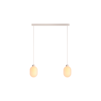 Sun Duo von GRAU, elegante dimmbare Designerpendelleuchte mit mundgeblasenem Glas und warmem, ambientem Licht.