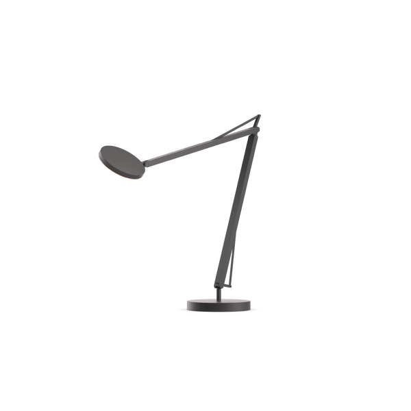 Minimalistische Design Schreibtischleuchte John in Farbe Graphit von GRAU