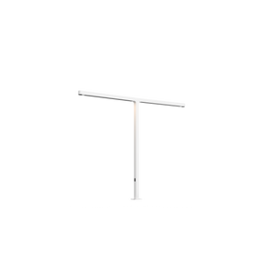 Team Cowork Mini von GRAU, minimalistische weiße LED-Tischleuchte mit klarer Form und innovativem Lichtdesign für Workbenches.