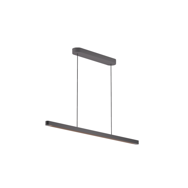 Team Suspension Pendelleuchte in Grau mit minimalistischer LED-Leuchte von GRAU B2C, dimmbar, höhenverstellbar, modernes Lichtdesign.