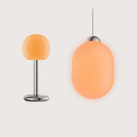 Fire Table & Sun Bundle von GRAU mit mundgeblasenem Glas, Aluminium, dimmbarem, warmem Licht und modernem Lichtdesign.